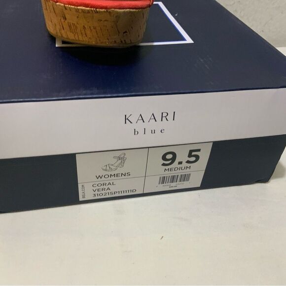 NWB KARRI BLU coral platform corked bottom, shoes size 9.5 - Picture 4 of 5